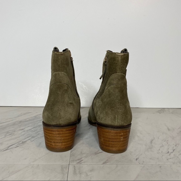 New! Cole Haan Maci Green Suede Bootie 7B - Picture 3 of 13
